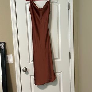Copper color dress